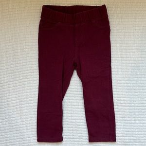 Cat and Jack Maroon Leggings